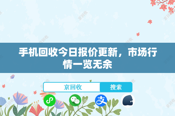 手机回收今日报价更新，市场行情一览无余