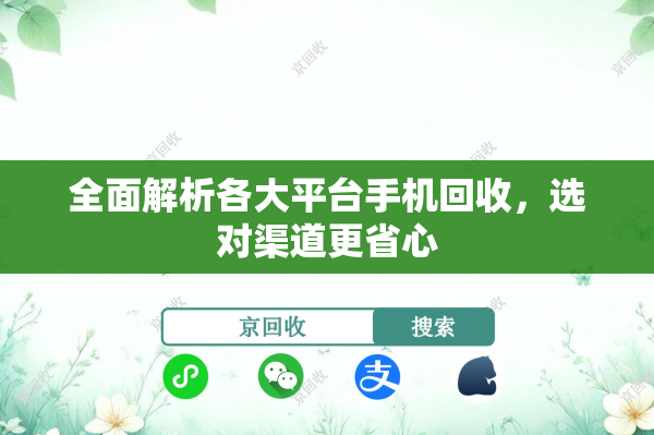 全面解析各大平台手机回收，选对渠道更省心