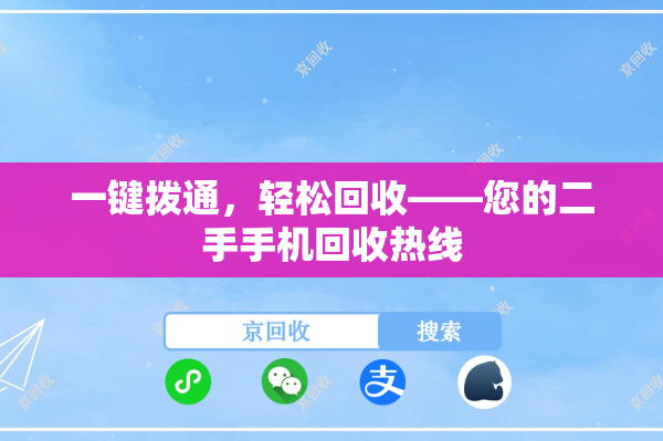一键拨通，轻松回收——您的二手手机回收热线