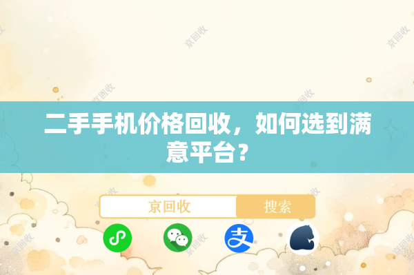 二手手机价格回收，如何选到满意平台？
