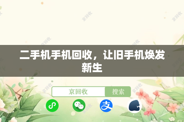 二手机手机回收，让旧手机焕发新生