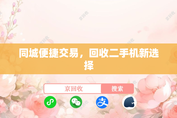 同城便捷交易，回收二手机新选择
