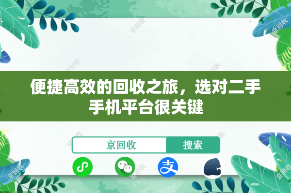 便捷高效的回收之旅，选对二手手机平台很关键