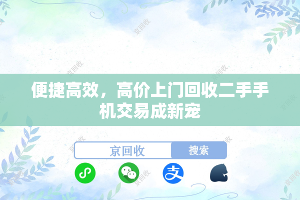 便捷高效，高价上门回收二手手机交易成新宠