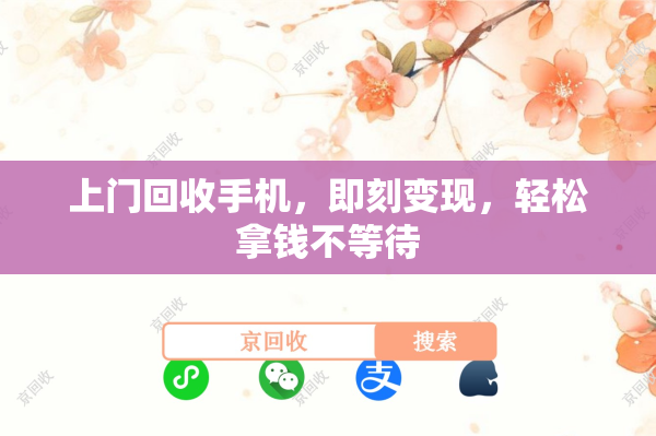 上门回收手机，即刻变现，轻松拿钱不等待