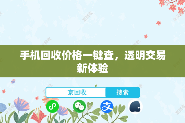 手机回收价格一键查，透明交易新体验