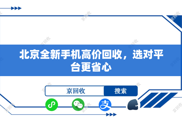 北京全新手机高价回收，选对平台更省心