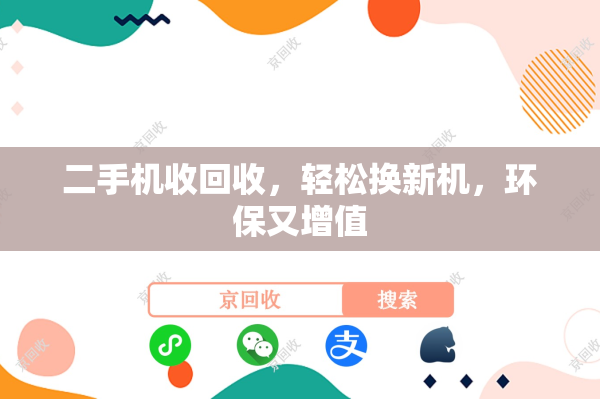 二手机收回收，轻松换新机，环保又增值