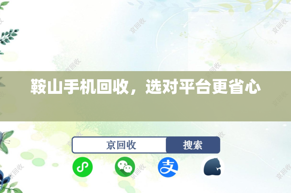鞍山手机回收，选对平台更省心
