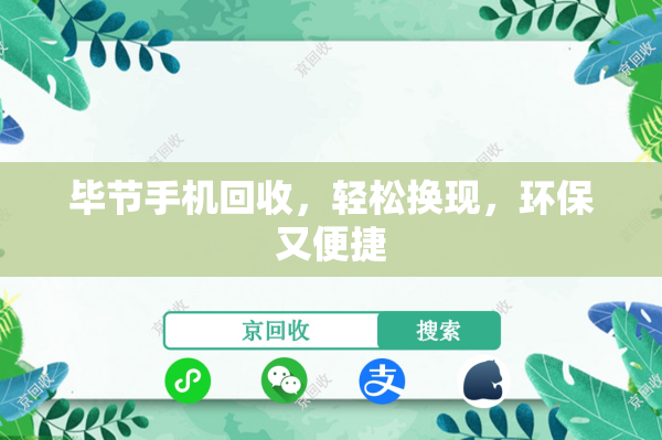 毕节手机回收，轻松换现，环保又便捷
