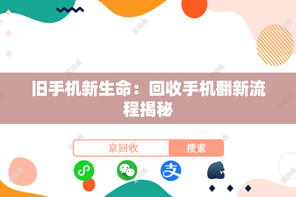 旧手机新生命：回收手机翻新流程揭秘