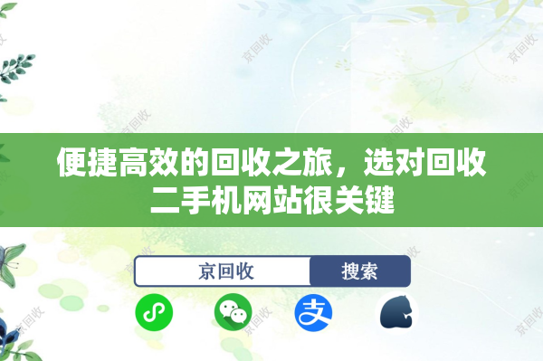 便捷高效的回收之旅，选对回收二手机网站很关键