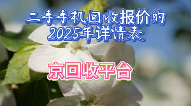 二手手机回收报价的2025年详情表